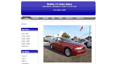 Desktop Screenshot of bobbyjsautosales.com